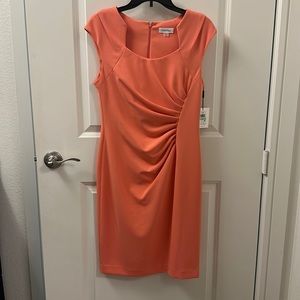 Peach 🍑 colored Calvin Klein 👗 Dress